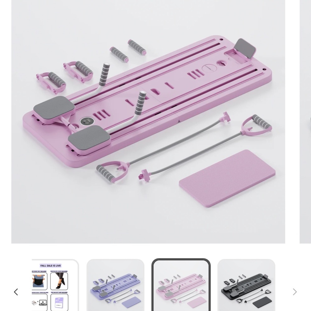 Portable Pilates Reformer Set